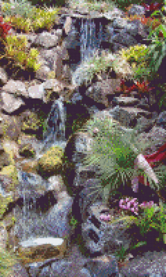 Waterfall Twelve [12] Baseplates PixelHobby Mini-mosaic Art Kit